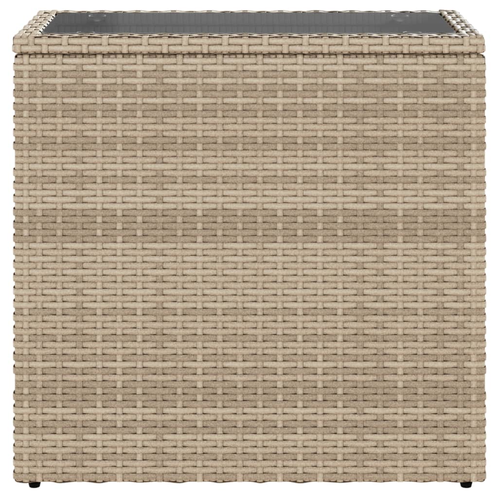 Havebord Med Top 58X27,5X55 Cm Polyrattan