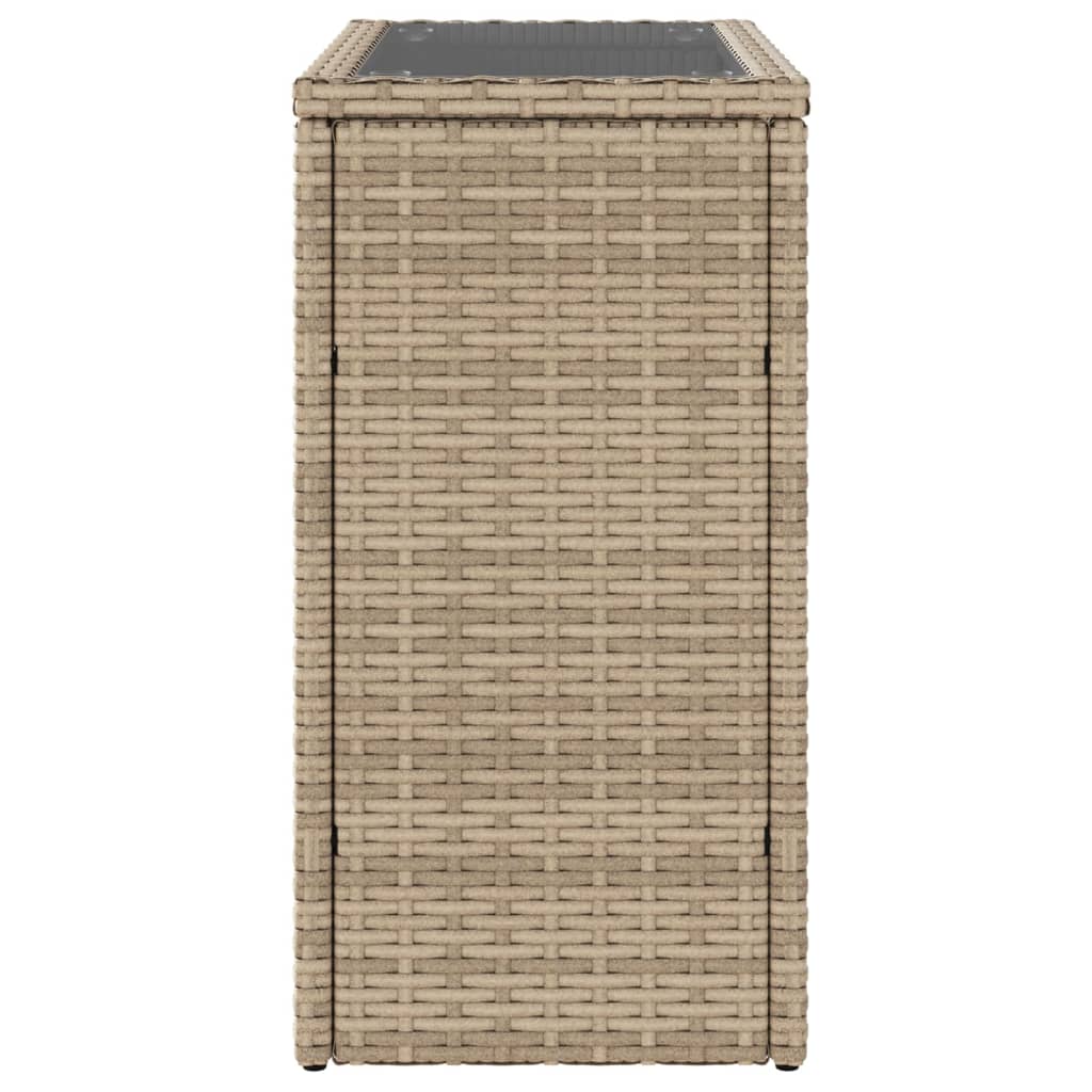 Havebord Med Top 58X27,5X55 Cm Polyrattan