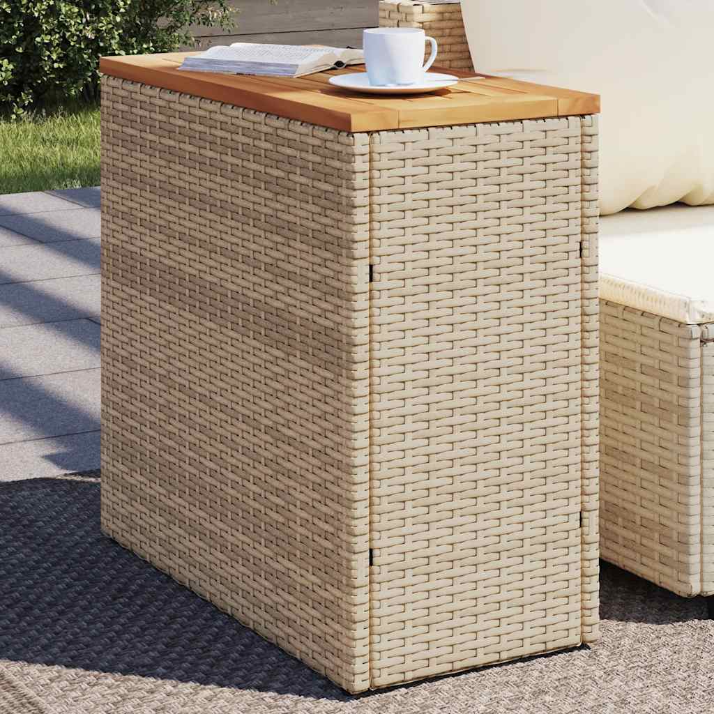 Havebord Med Top 58X27,5X55 Cm Polyrattan