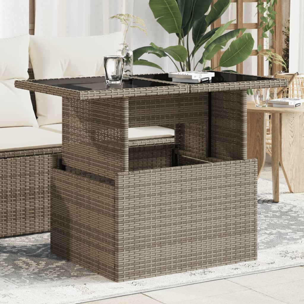 Havebord 100X55X73 Cm Polyrattan Og Akacie