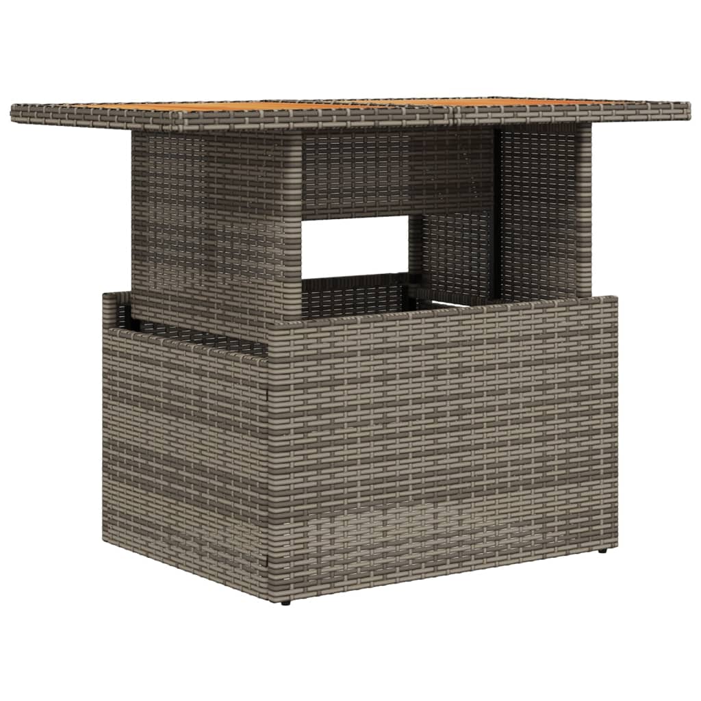 Havebord 100X55X73 Cm Polyrattan Og Akacie