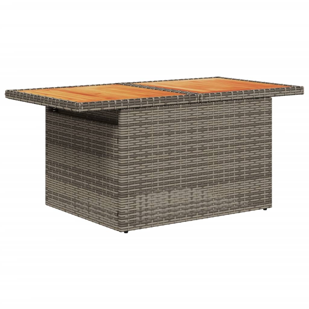 Havebord 100X55X73 Cm Polyrattan Og Akacie