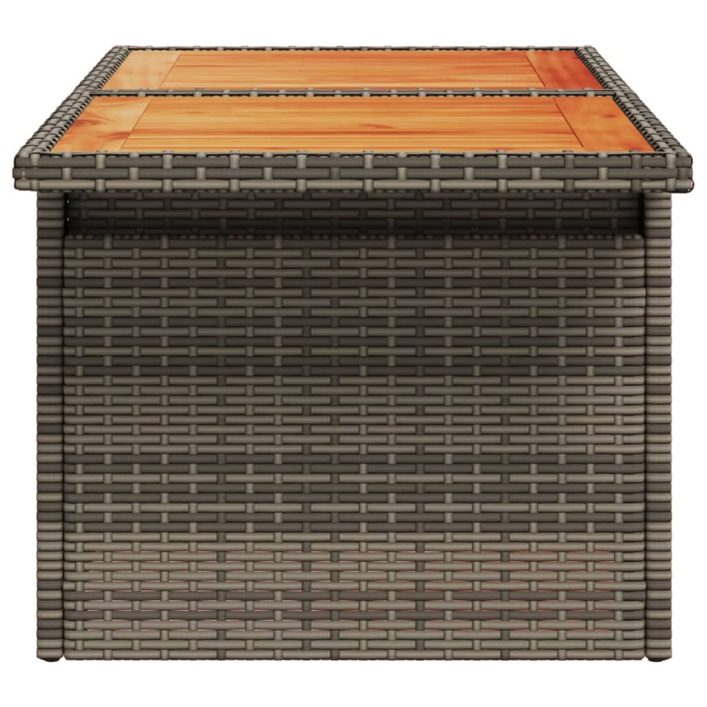 Havebord 100X55X73 Cm Polyrattan Og Akacie