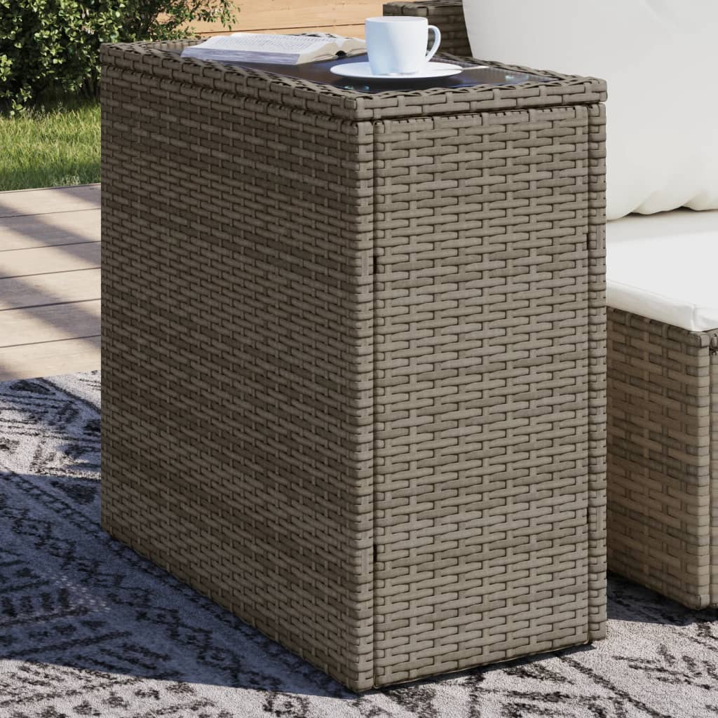 Havebord Med Top 58X27,5X55 Cm Polyrattan