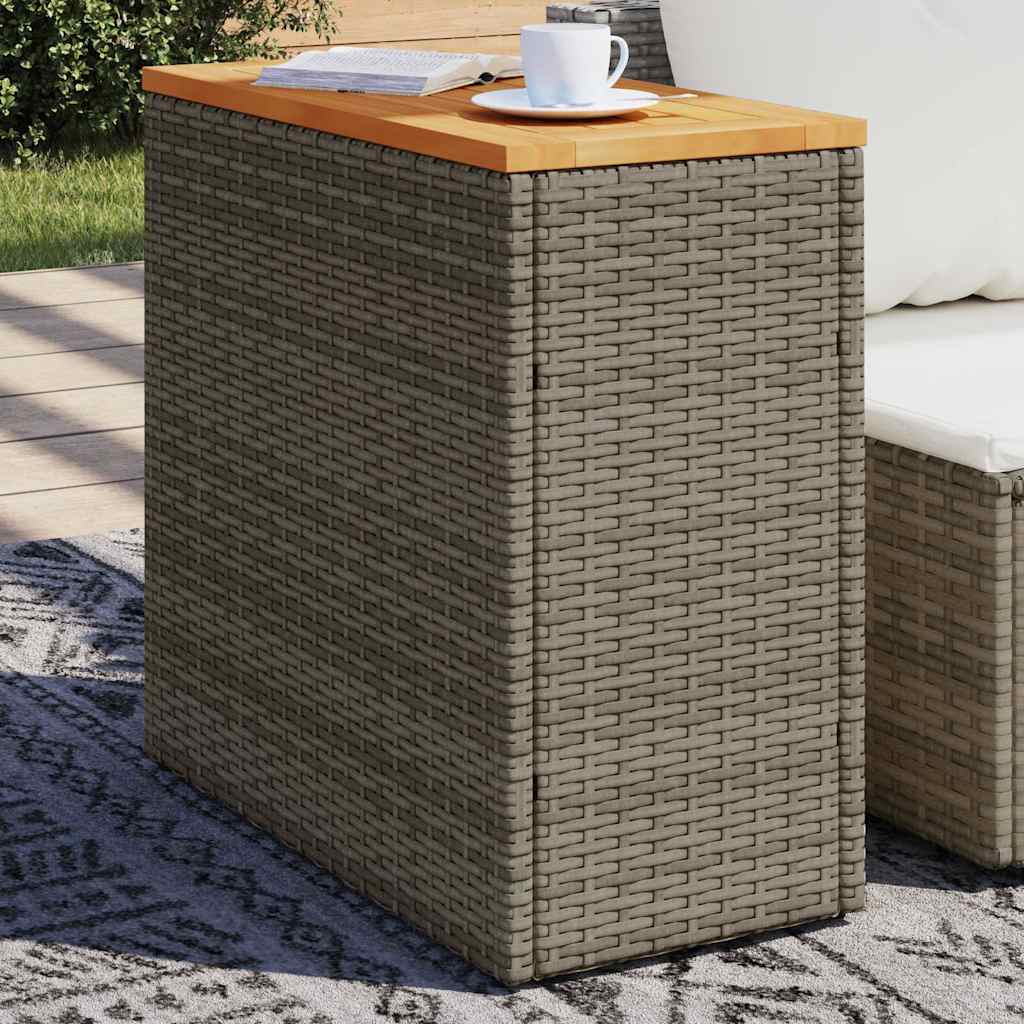 Havebord Med Top 58X27,5X55 Cm Polyrattan