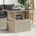 Havebord 100X55X73 Cm Polyrattan Og Akacie