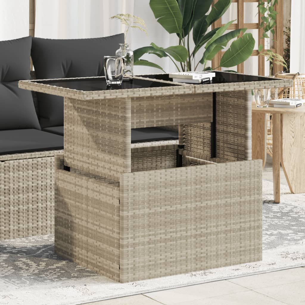 Havebord 100X55X73 Cm Polyrattan Og Akacie