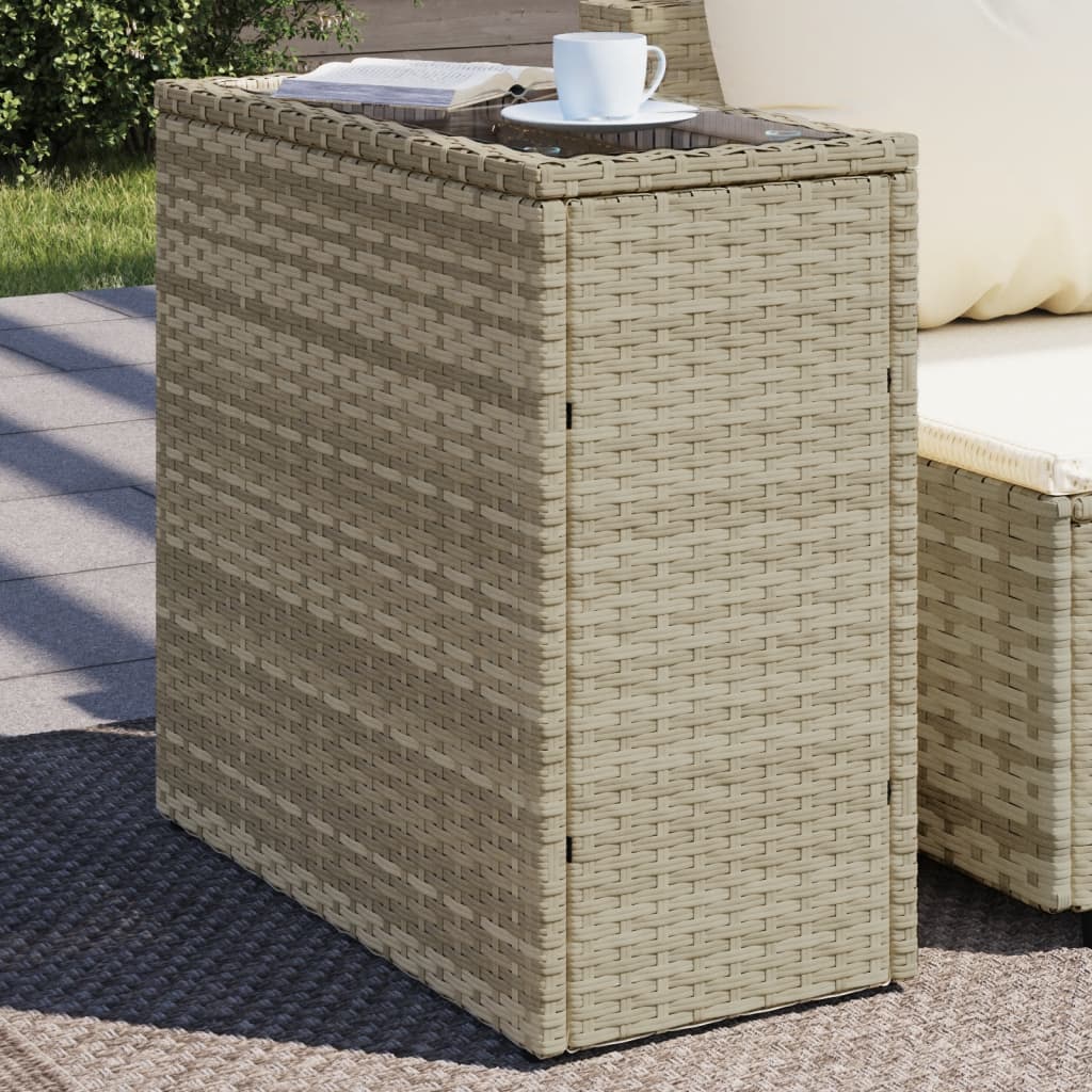 Havebord Med Top 58X27,5X55 Cm Polyrattan