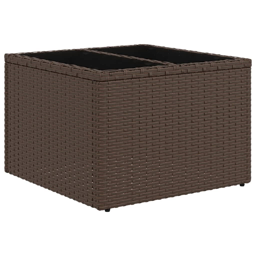 Havebord Med Top 55X55X37 Cm Polyrattan