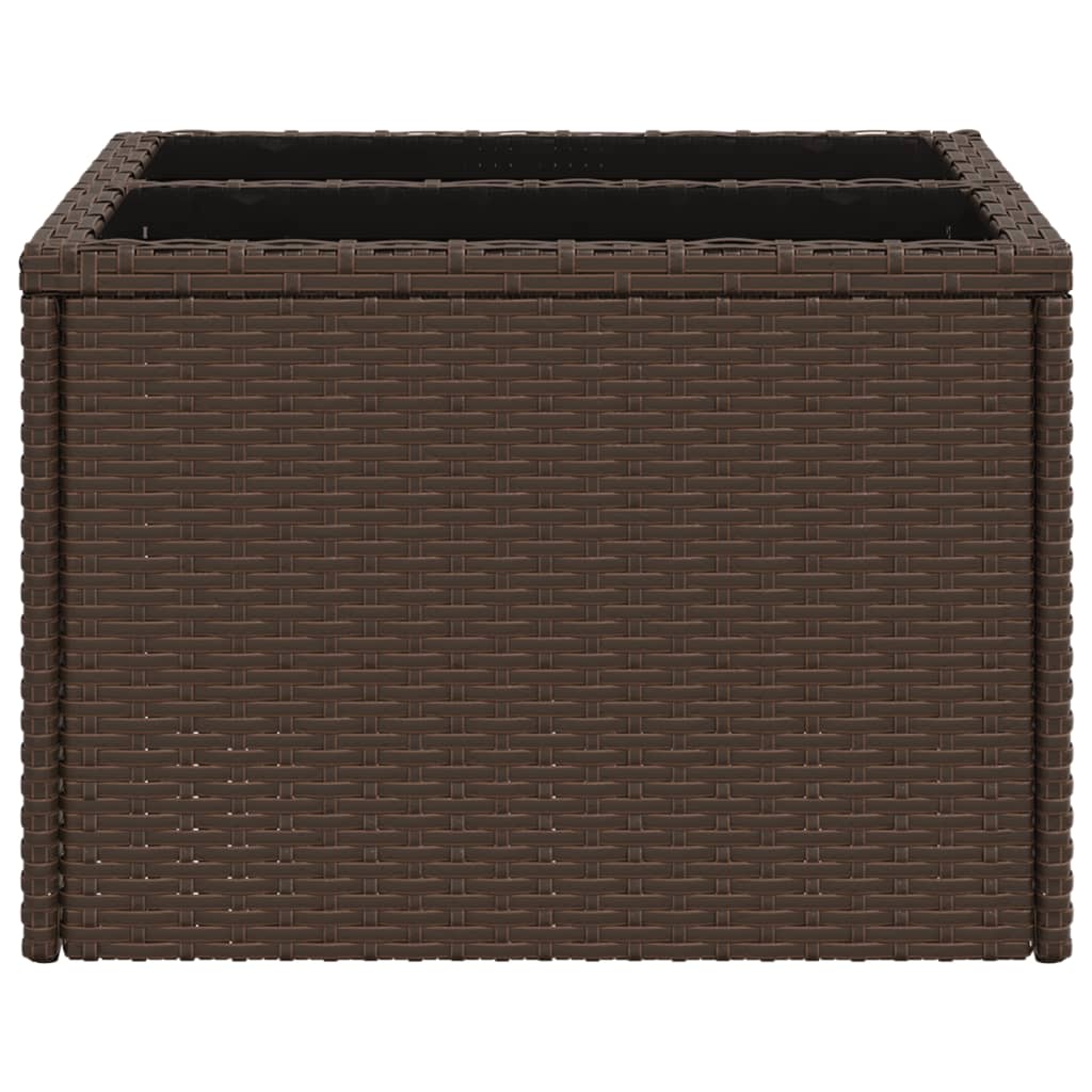 Havebord Med Top 55X55X37 Cm Polyrattan