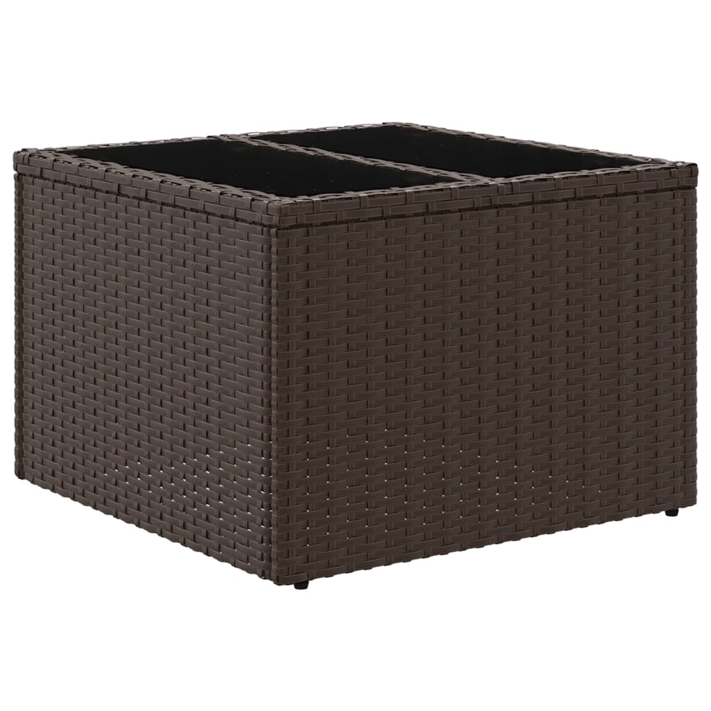 Havebord Med Top 55X55X37 Cm Polyrattan
