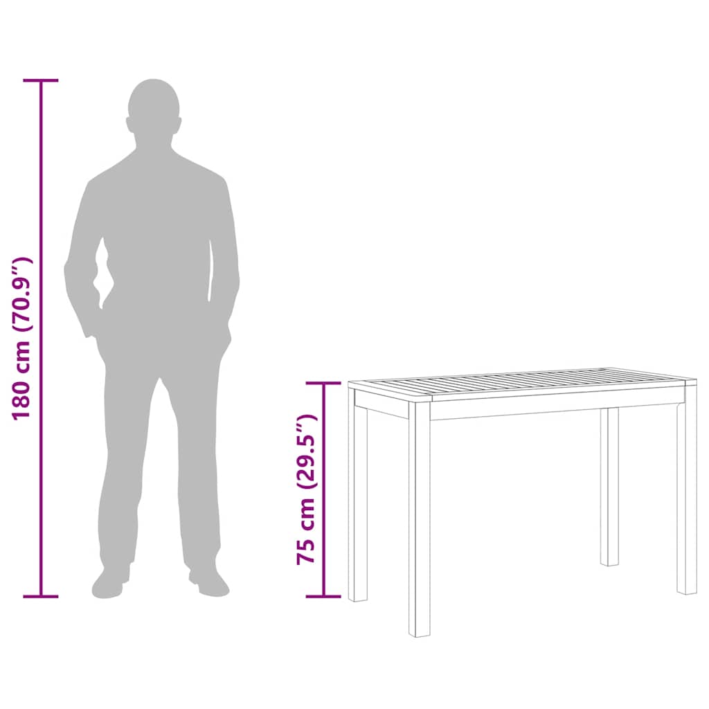 Havebord Massivt Akacietræ