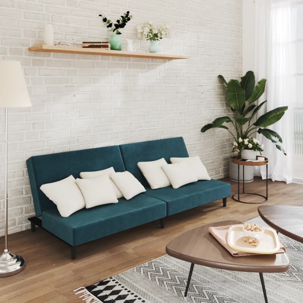 2-Personers Sovesofa Fløjl