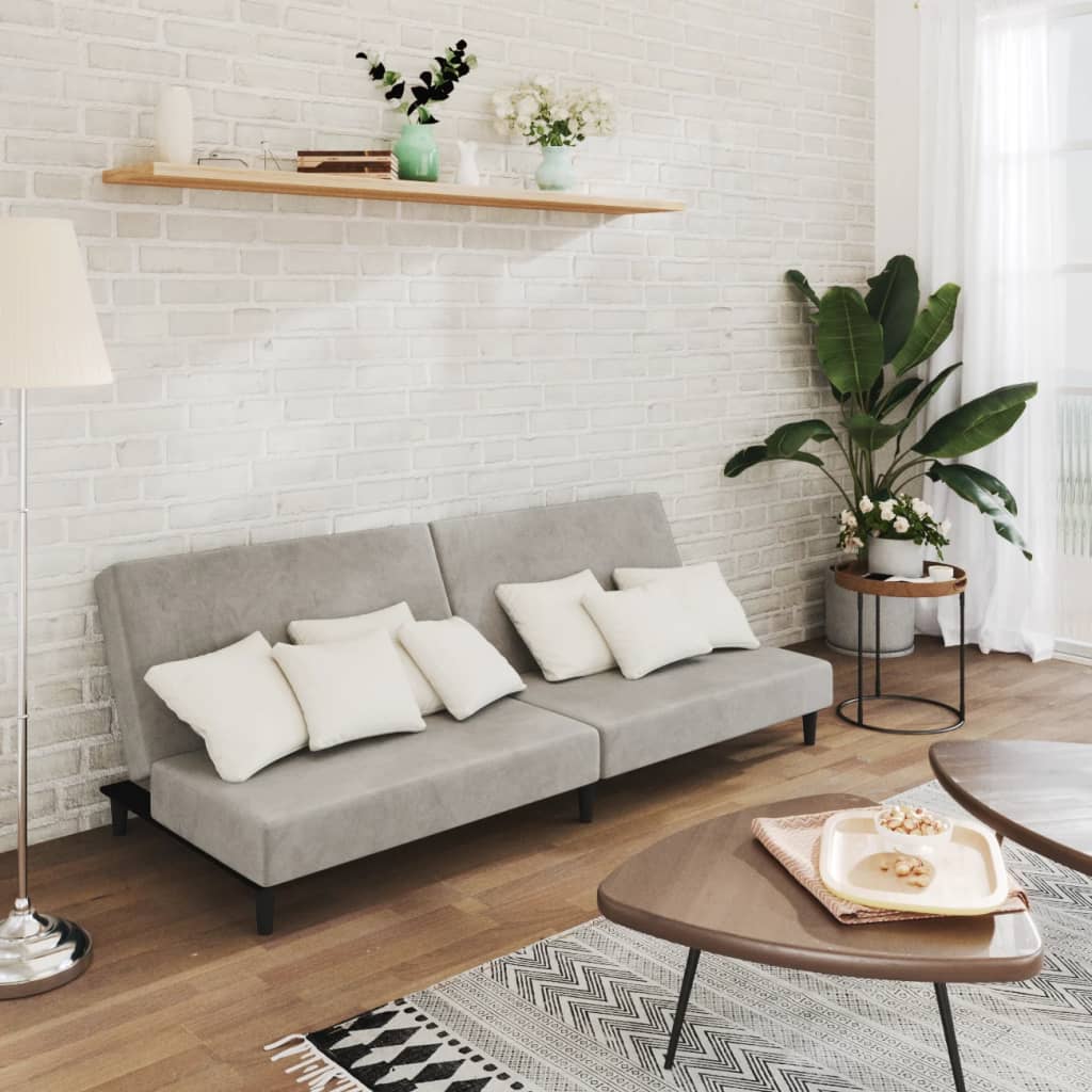2-Personers Sovesofa Fløjl