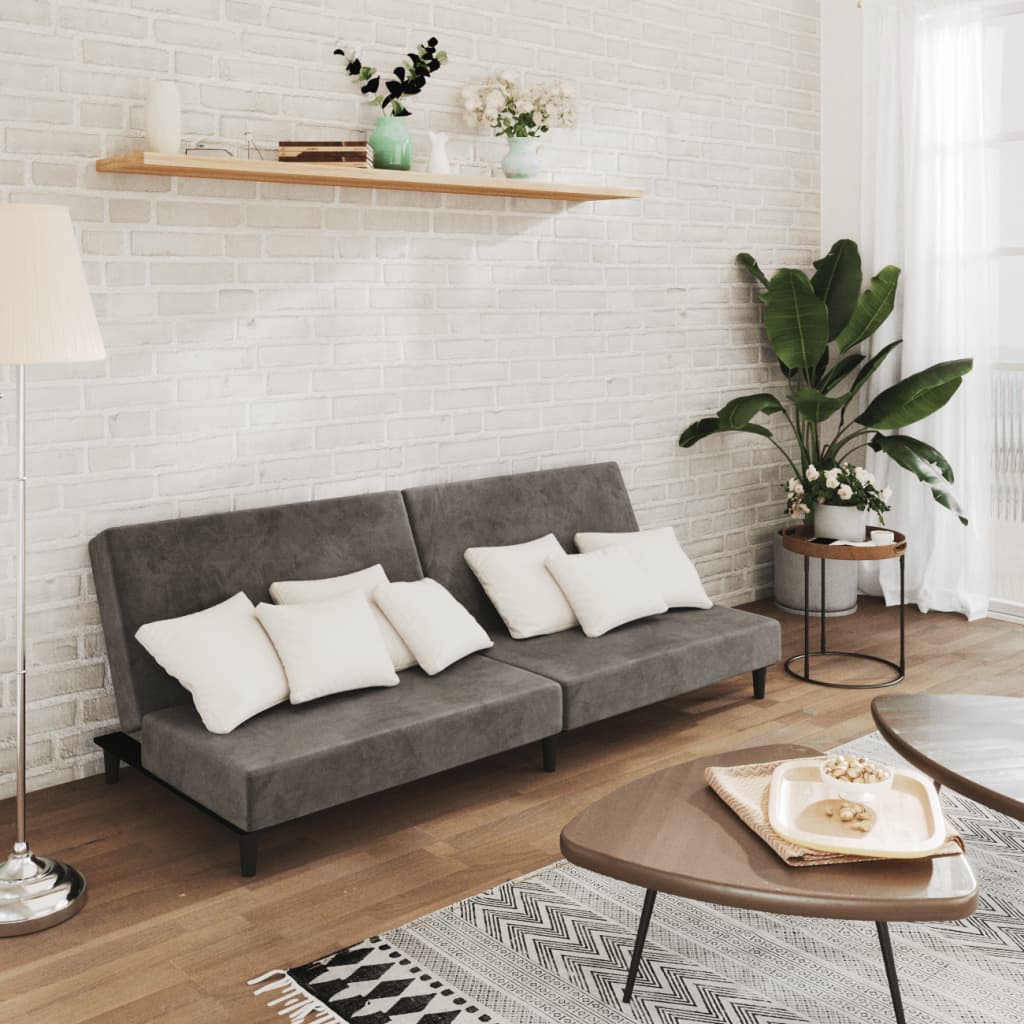 2-Personers Sovesofa Fløjl