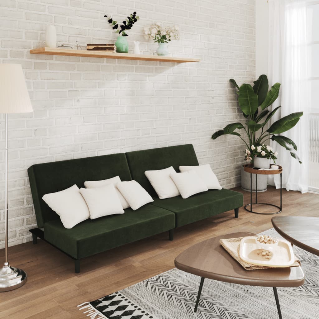 2-Personers Sovesofa Fløjl