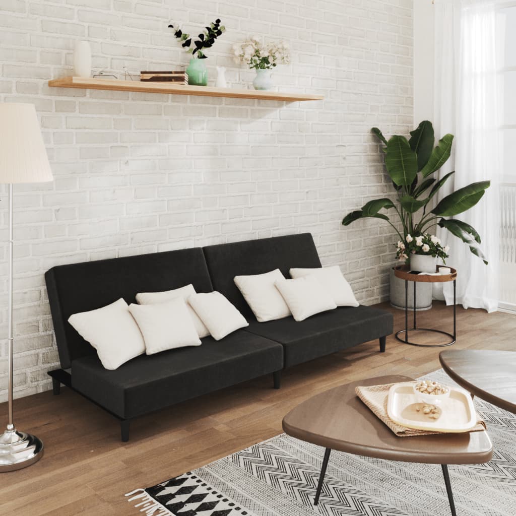 2-Personers Sovesofa Fløjl