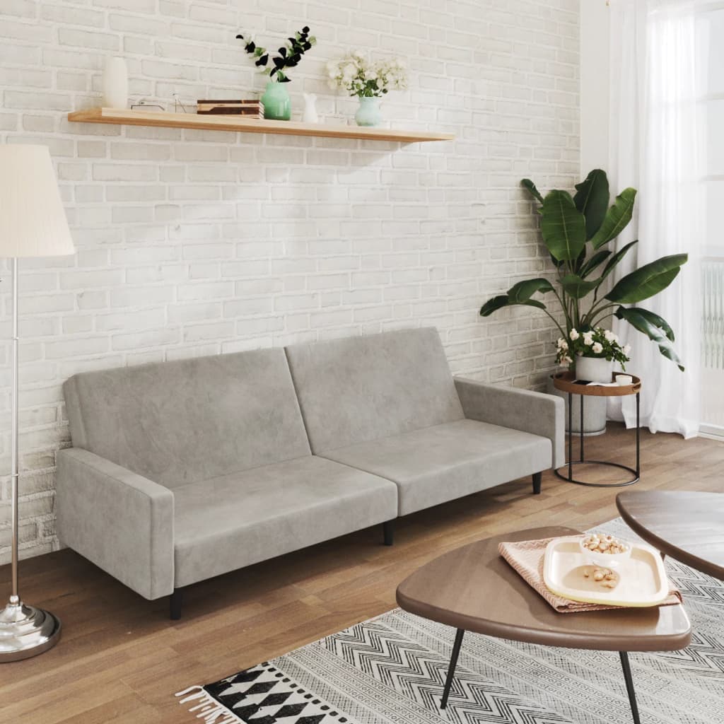2-Personers Sovesofa Fløjl