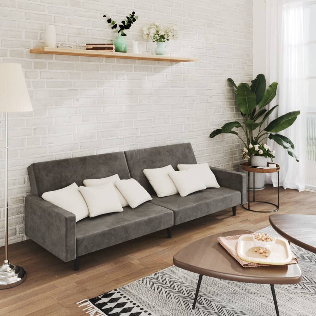 2-Personers Sovesofa Fløjl
