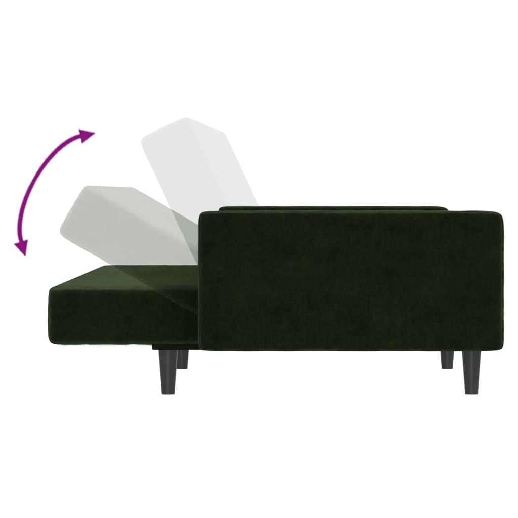 2-Personers Sovesofa Fløjl