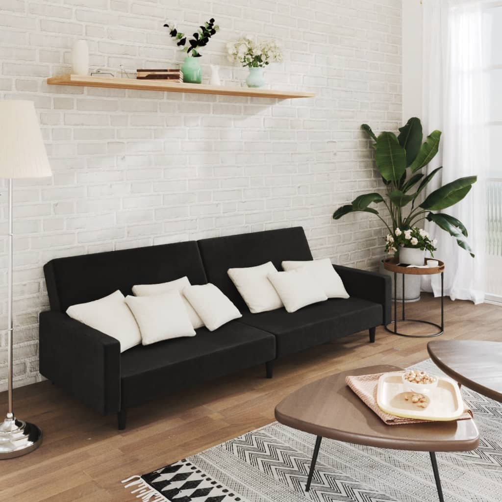 2-Personers Sovesofa Fløjl
