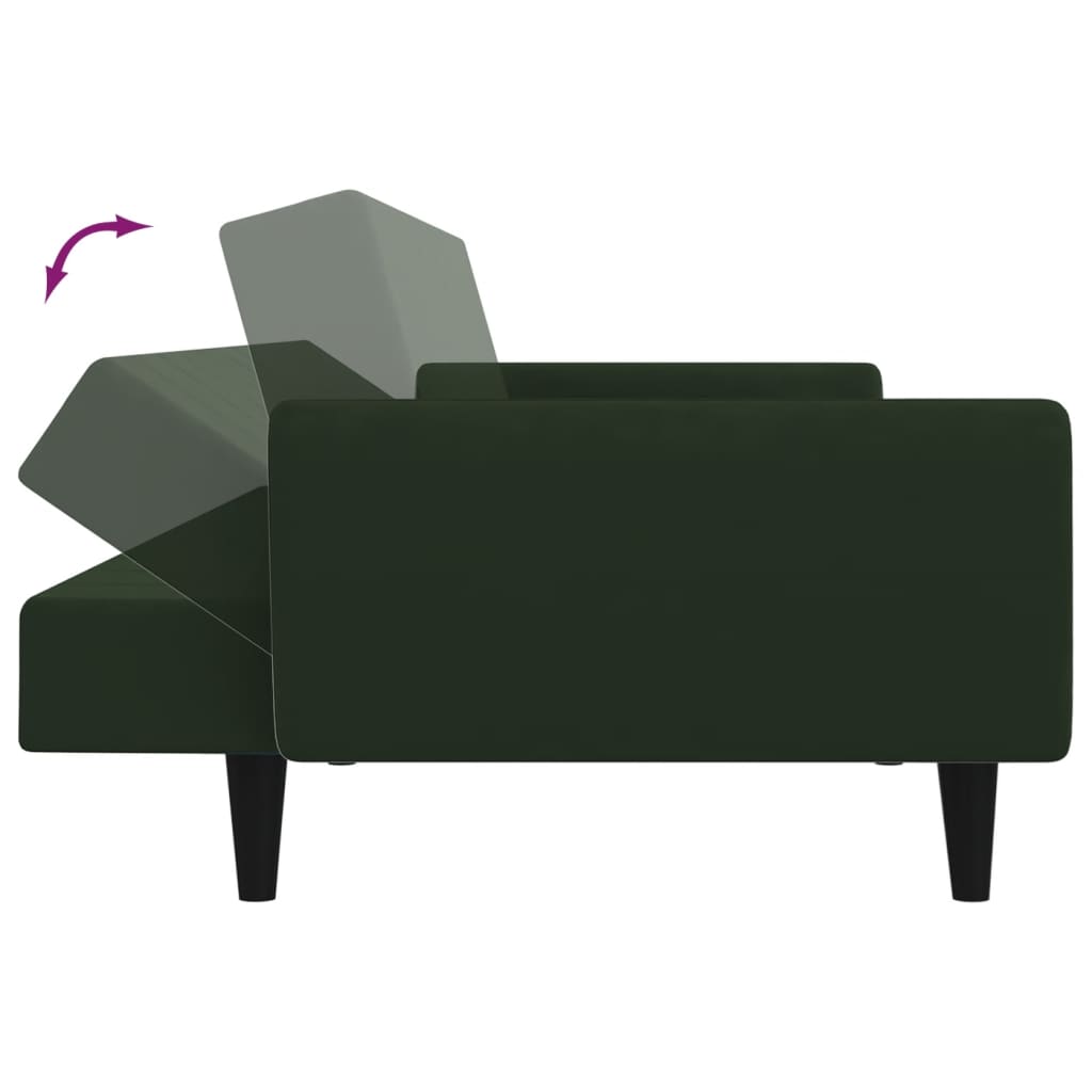 2-Personers Sovesofa Fløjl