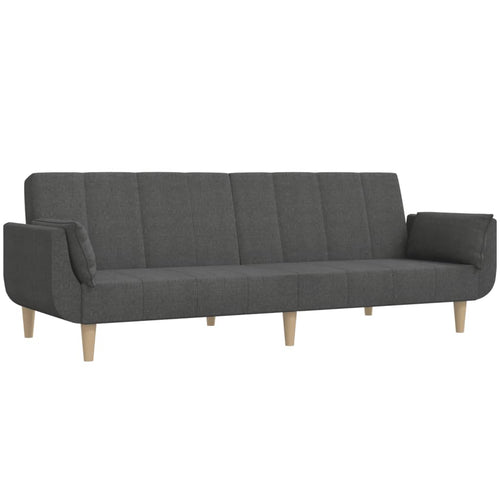 2-Personers Sovesofa Med 2 Puder Stof