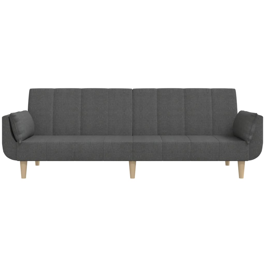 2-Personers Sovesofa Med 2 Puder Stof