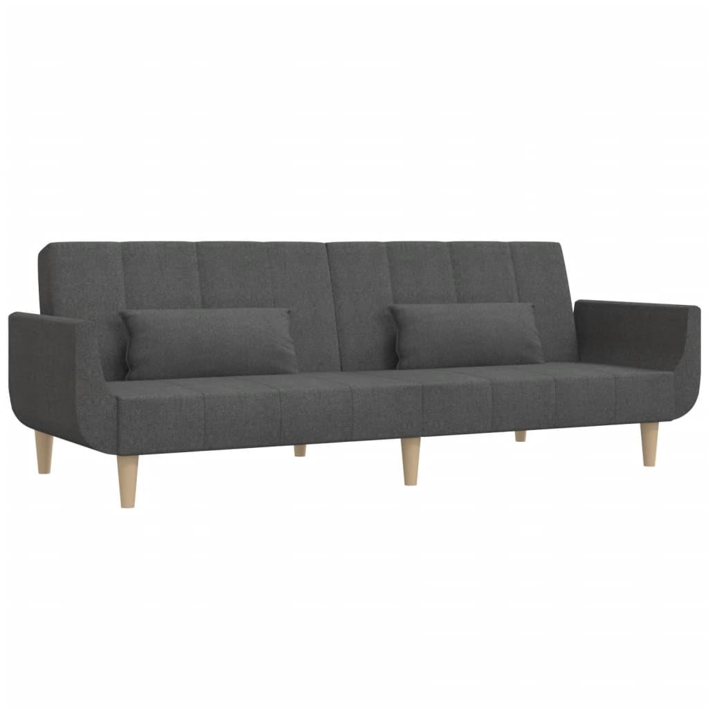 2-Personers Sovesofa Med 2 Puder Stof
