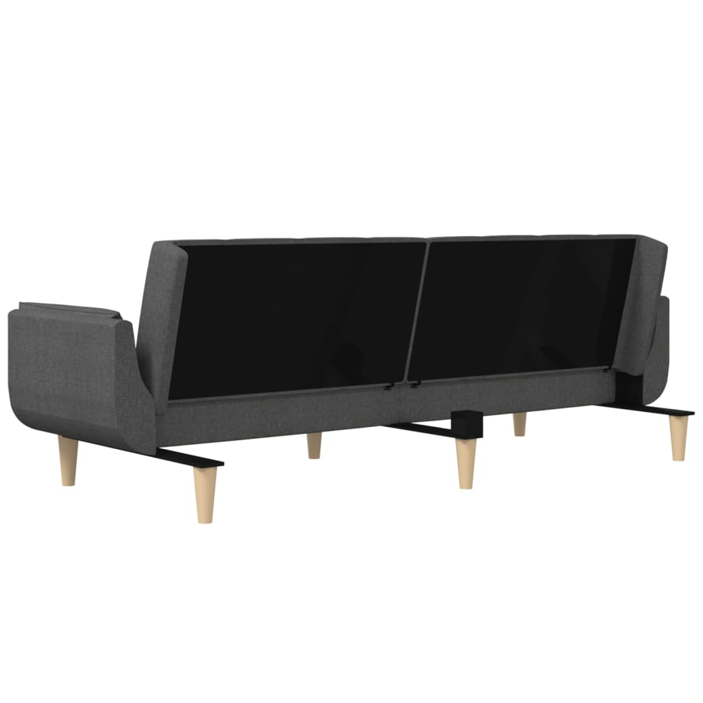 2-Personers Sovesofa Med 2 Puder Stof