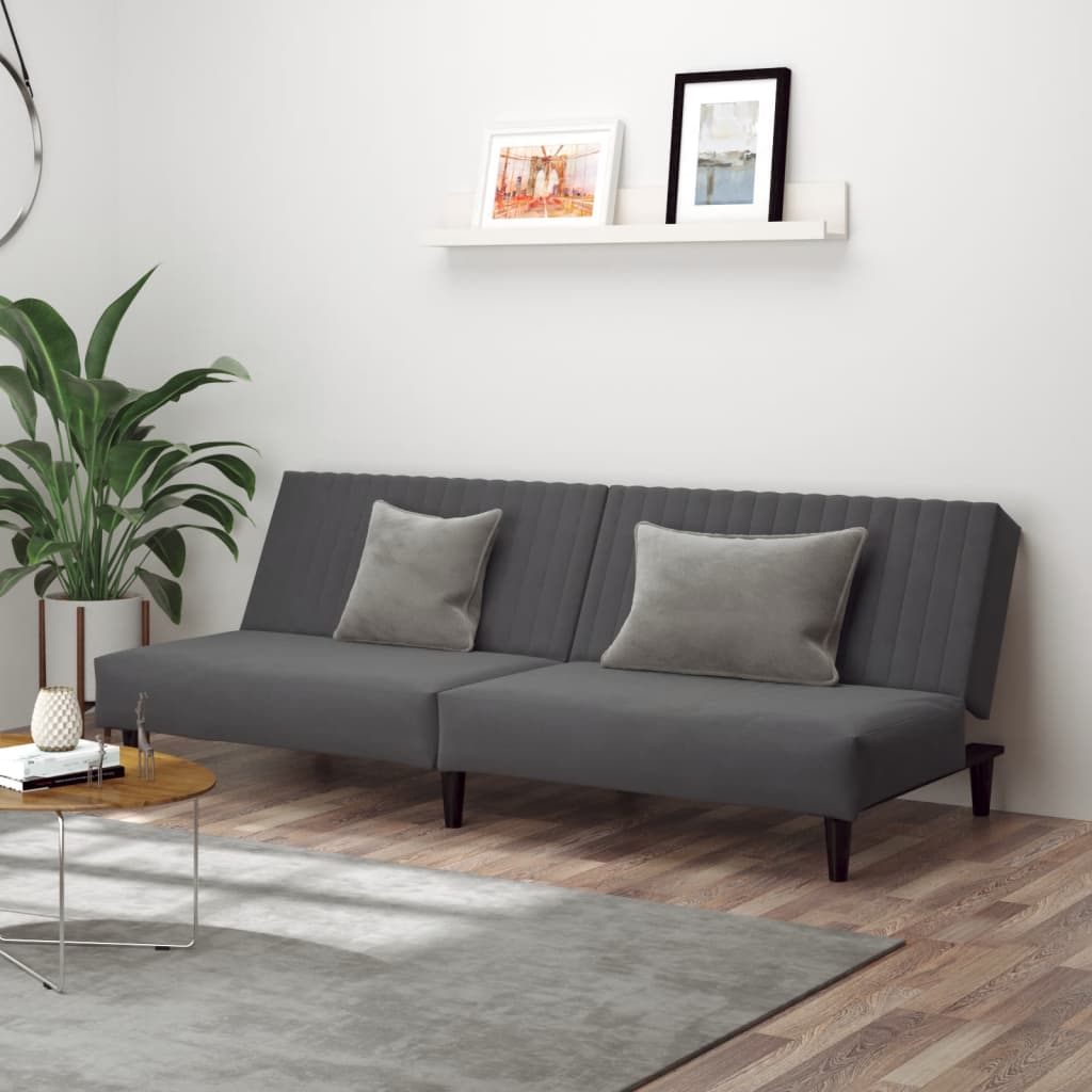 2-Personers Sovesofa Fløjl
