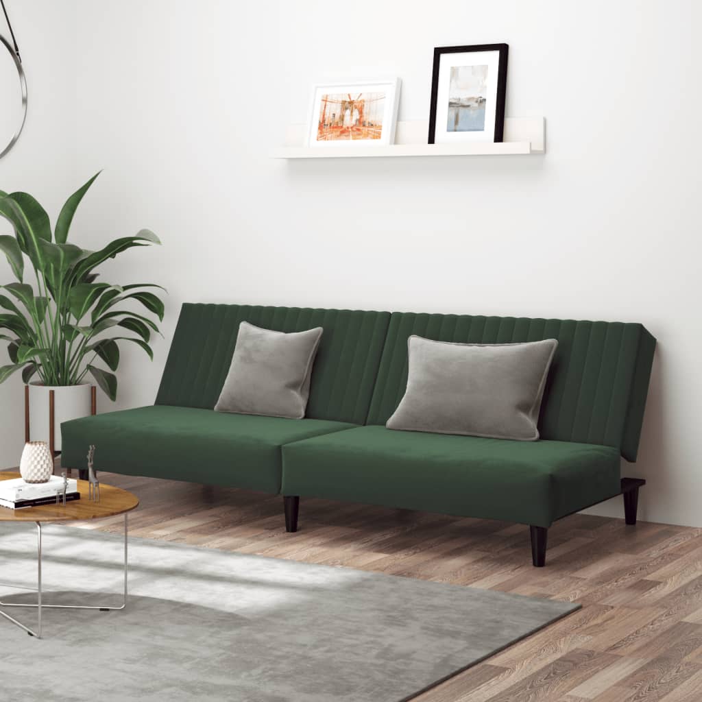 2-Personers Sovesofa Fløjl