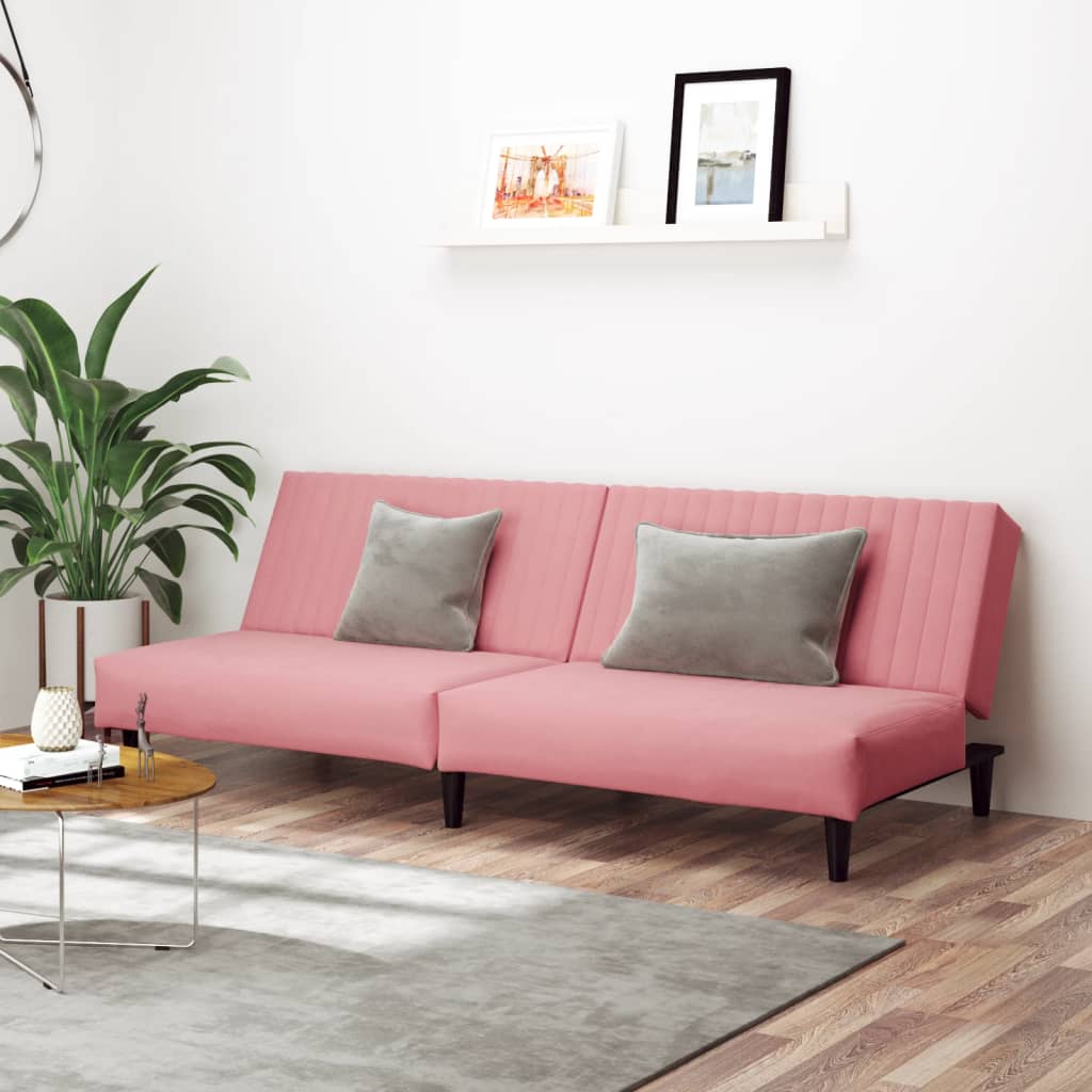 2-Personers Sovesofa Fløjl
