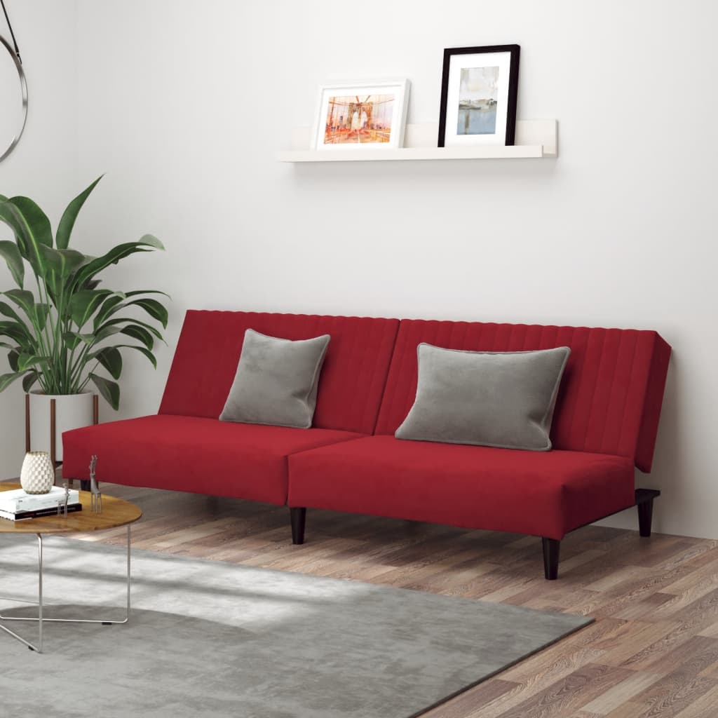 2-Personers Sovesofa Fløjl