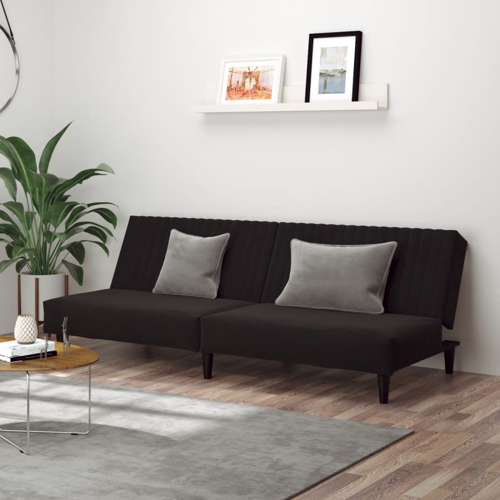 2-Personers Sovesofa Fløjl