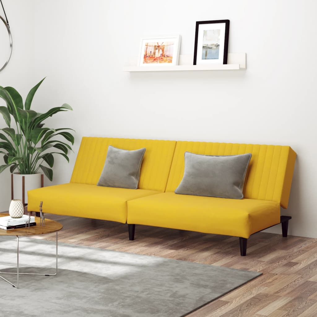 2-Personers Sovesofa Fløjl