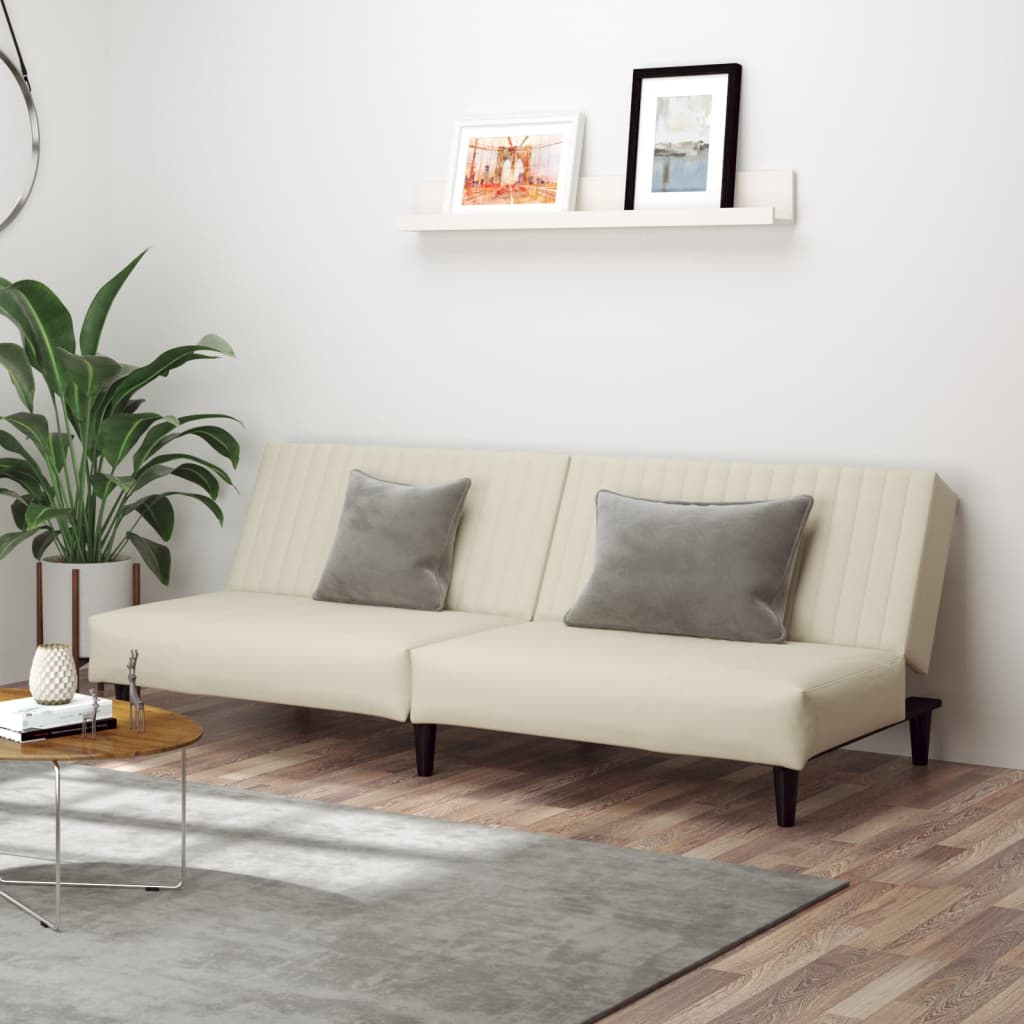 2-Personers Sovesofa Fløjl