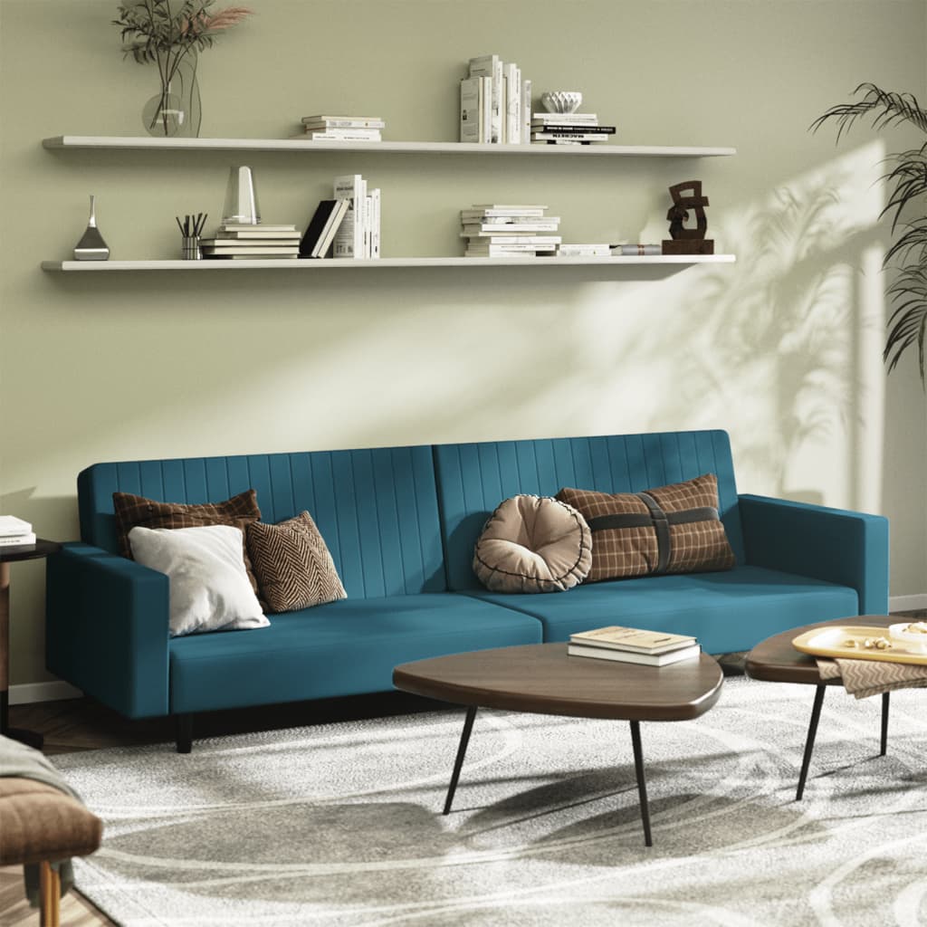 2-Personers Sovesofa Fløjl