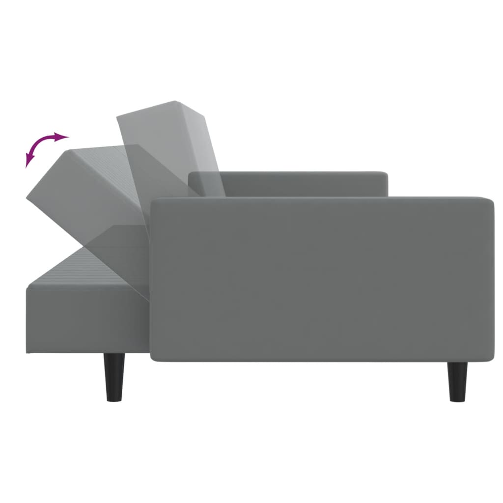 2-Personers Sovesofa Fløjl