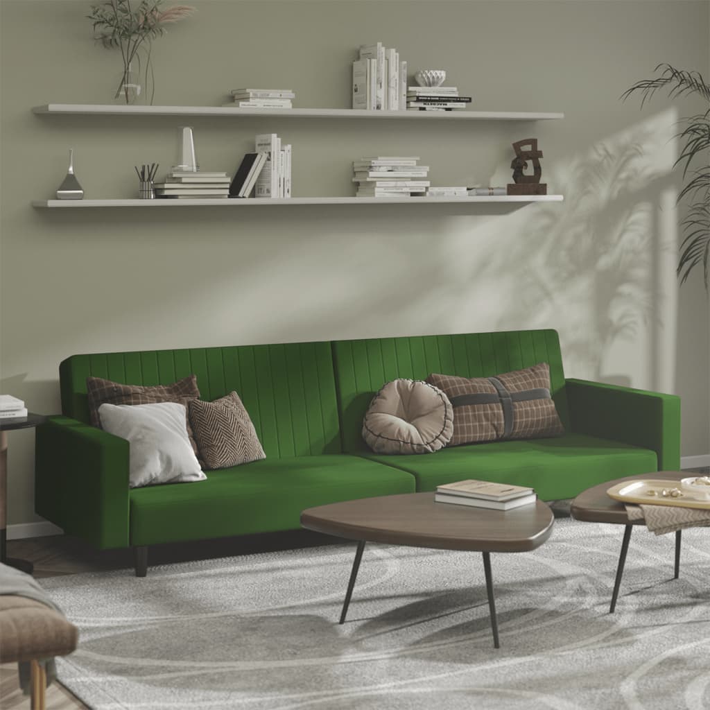 2-Personers Sovesofa Fløjl