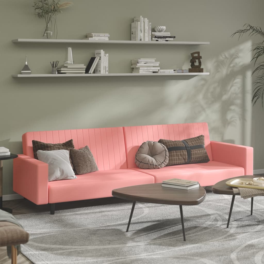 2-Personers Sovesofa Fløjl