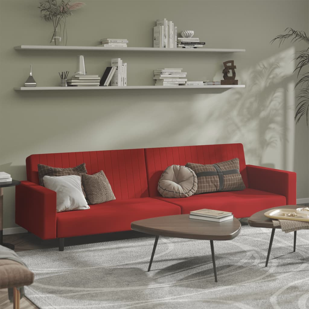 2-Personers Sovesofa Fløjl
