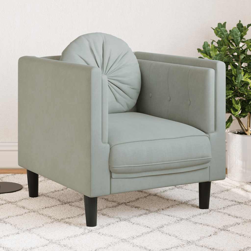 2-Personers Sofa Med Hynder Velour