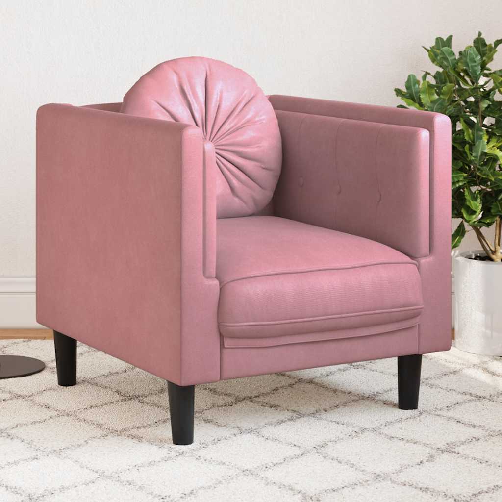 2-Personers Sofa Med Hynder Velour