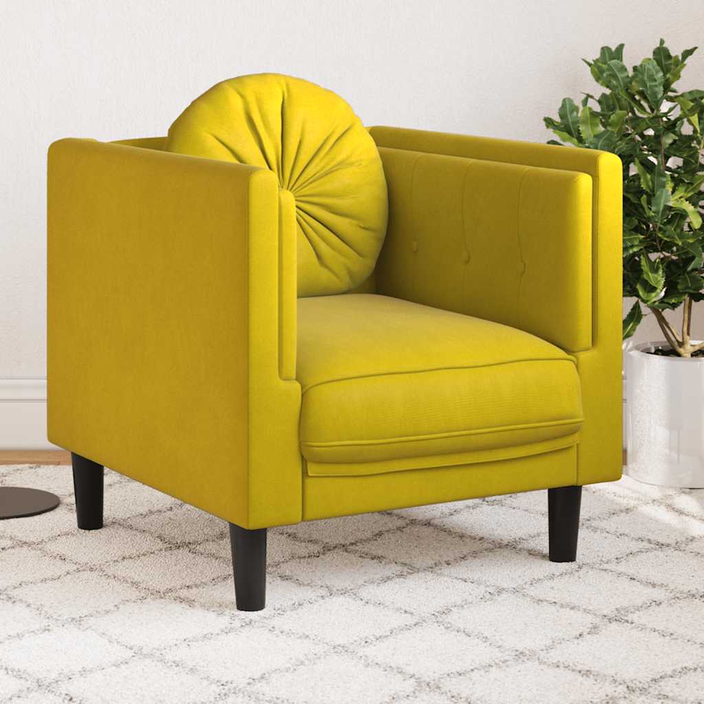 2-Personers Sofa Med Hynder Velour