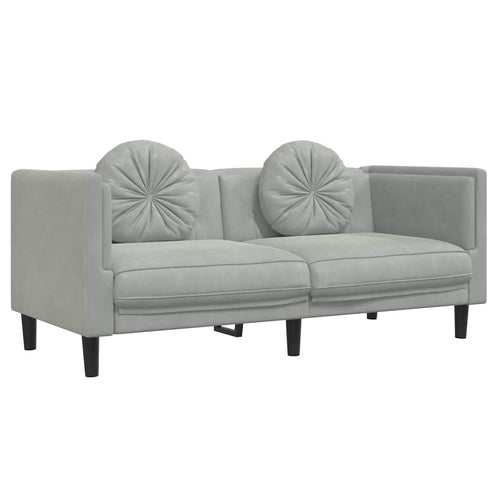 2-Personers Sofa Med Hynder Velour