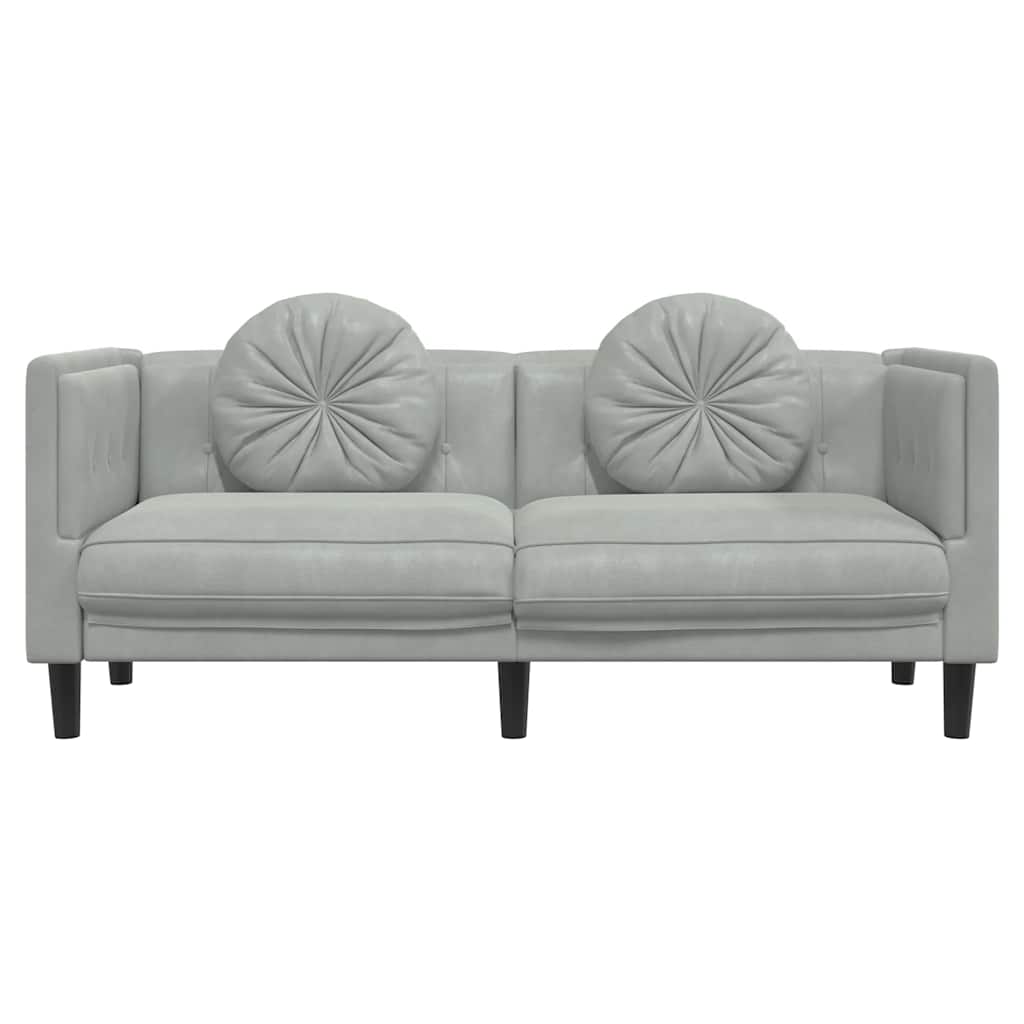 2-Personers Sofa Med Hynder Velour