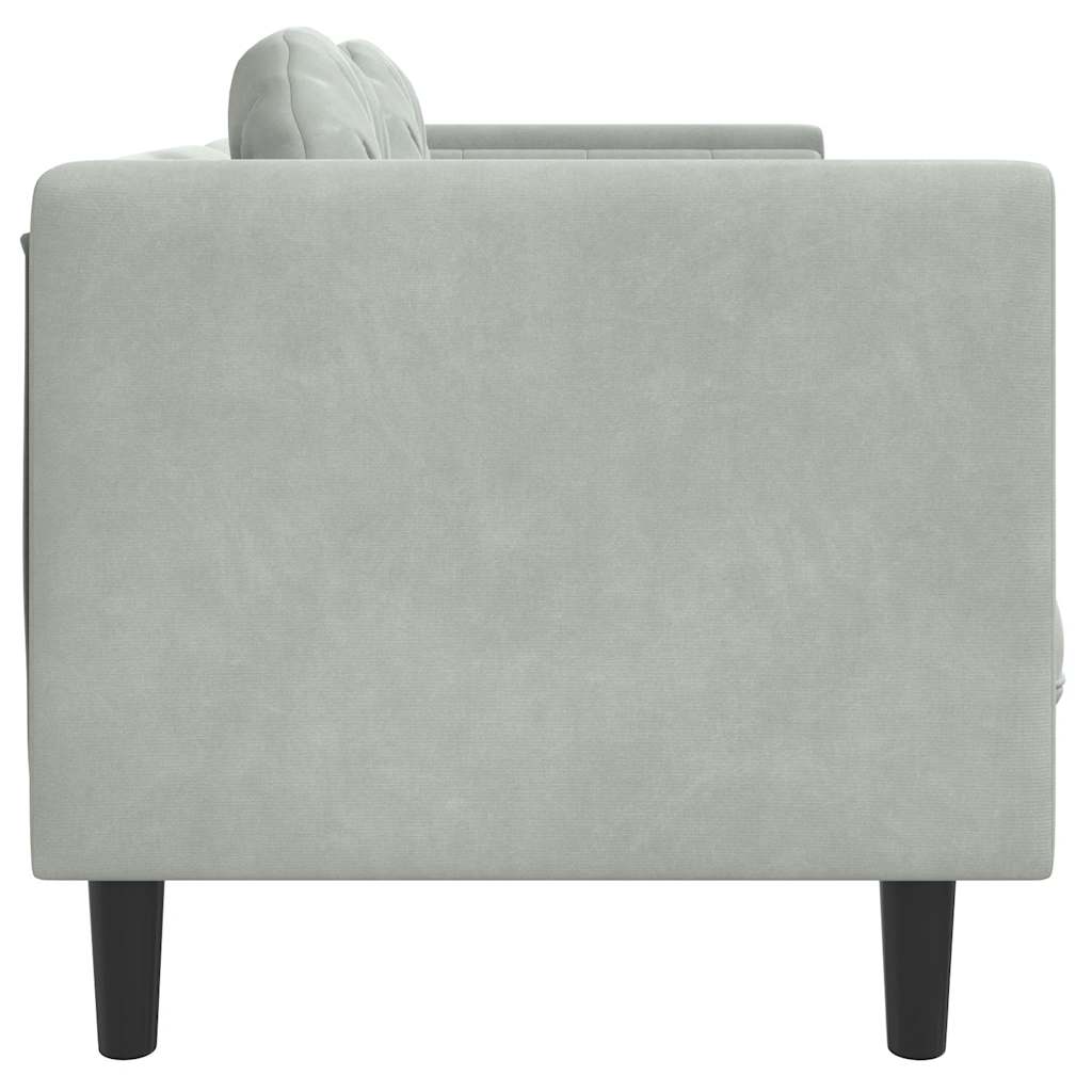 2-Personers Sofa Med Hynder Velour