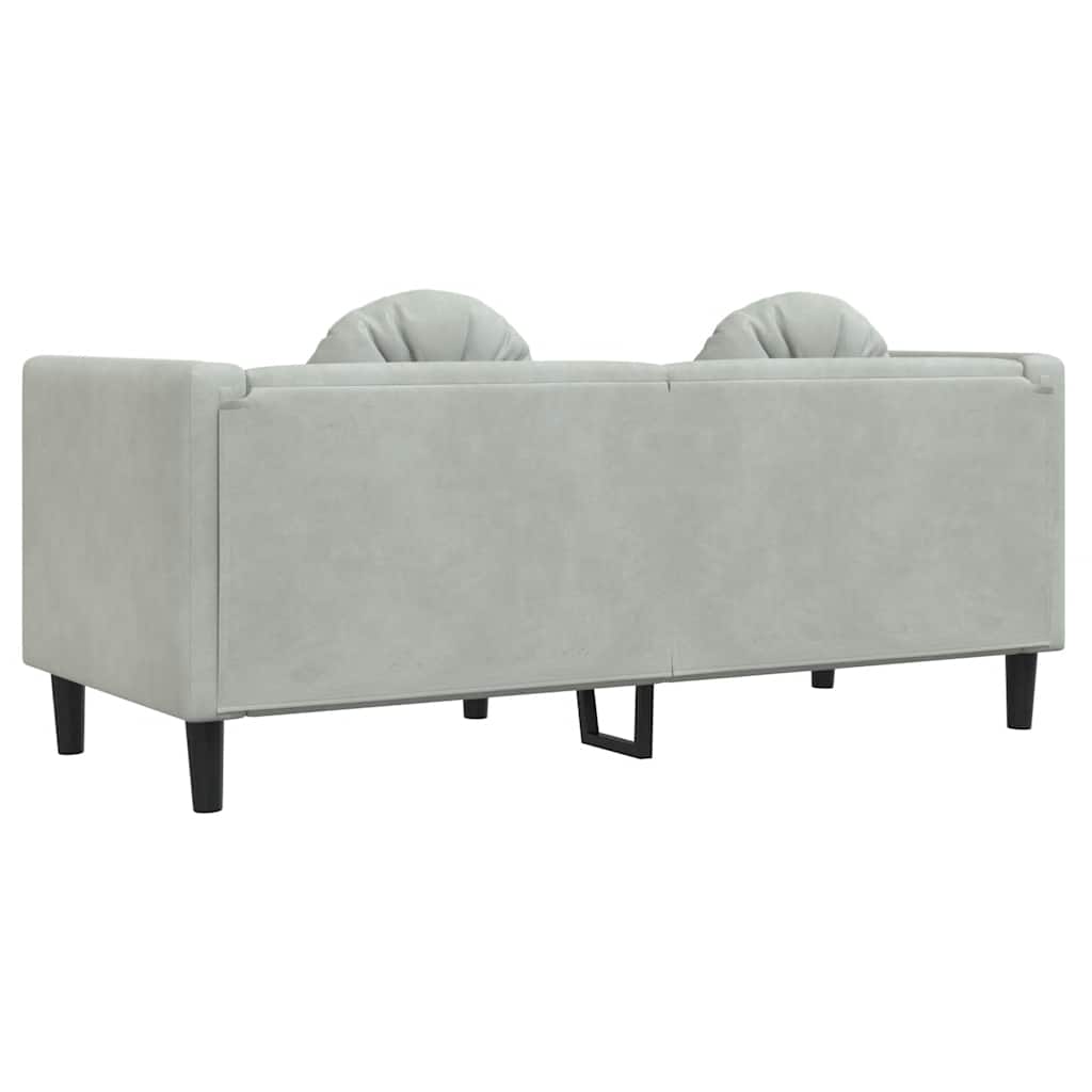 2-Personers Sofa Med Hynder Velour