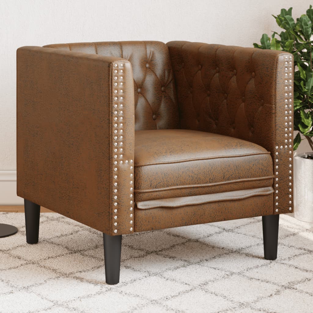3-Personers Chesterfield-Sofa Med Bolsterpuder Fløjl